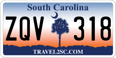SC license plate ZQV318