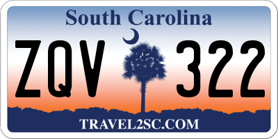 SC license plate ZQV322