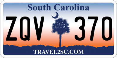 SC license plate ZQV370