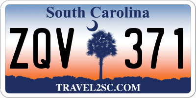 SC license plate ZQV371