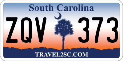 SC license plate ZQV373