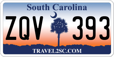 SC license plate ZQV393