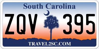 SC license plate ZQV395