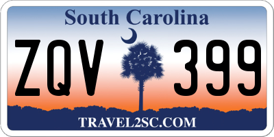 SC license plate ZQV399