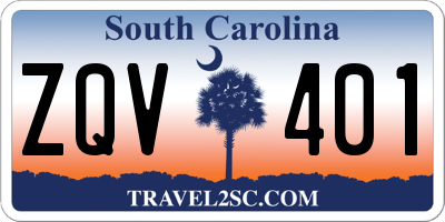 SC license plate ZQV401