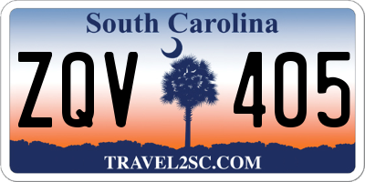 SC license plate ZQV405