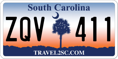 SC license plate ZQV411