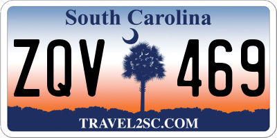 SC license plate ZQV469