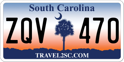 SC license plate ZQV470
