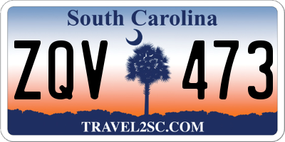 SC license plate ZQV473