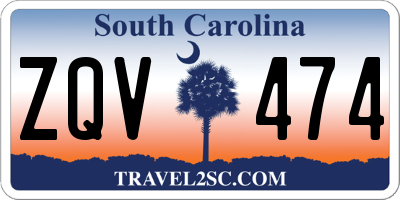 SC license plate ZQV474