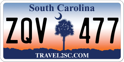 SC license plate ZQV477