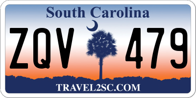 SC license plate ZQV479