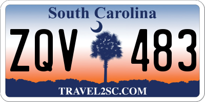 SC license plate ZQV483