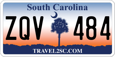SC license plate ZQV484