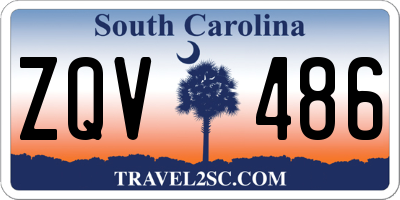 SC license plate ZQV486
