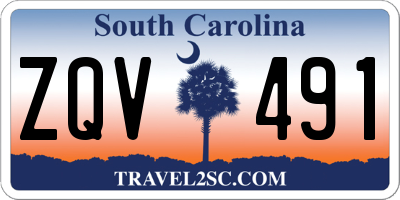 SC license plate ZQV491