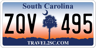 SC license plate ZQV495