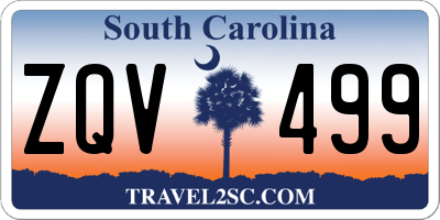 SC license plate ZQV499