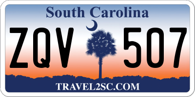 SC license plate ZQV507
