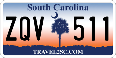 SC license plate ZQV511