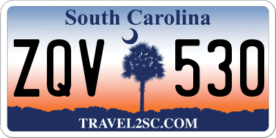SC license plate ZQV530
