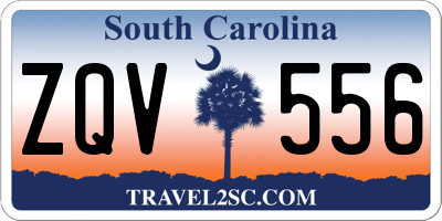 SC license plate ZQV556