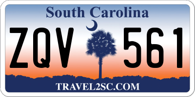 SC license plate ZQV561