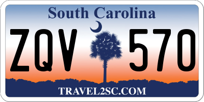SC license plate ZQV570