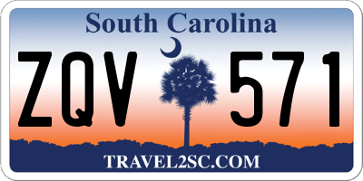 SC license plate ZQV571