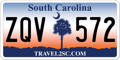 SC license plate ZQV572