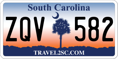 SC license plate ZQV582