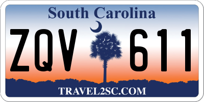 SC license plate ZQV611