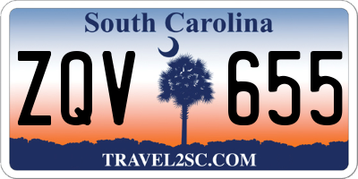SC license plate ZQV655