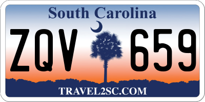 SC license plate ZQV659