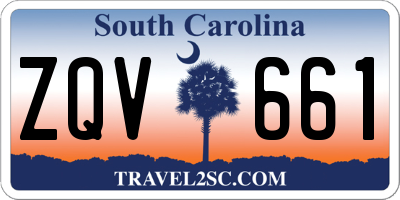 SC license plate ZQV661