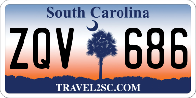 SC license plate ZQV686