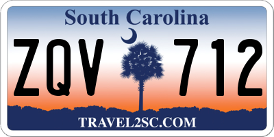 SC license plate ZQV712