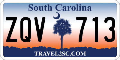SC license plate ZQV713