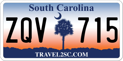 SC license plate ZQV715