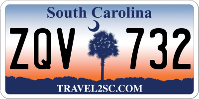 SC license plate ZQV732