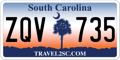 SC license plate ZQV735