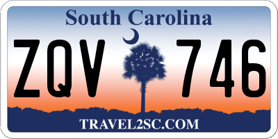 SC license plate ZQV746