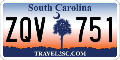 SC license plate ZQV751