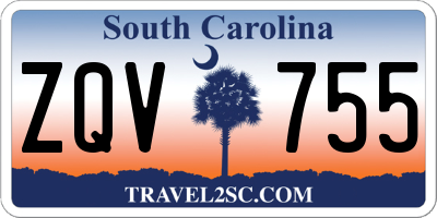 SC license plate ZQV755