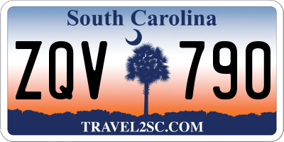 SC license plate ZQV790