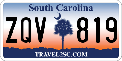 SC license plate ZQV819
