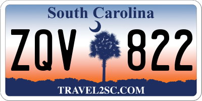 SC license plate ZQV822