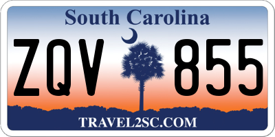 SC license plate ZQV855