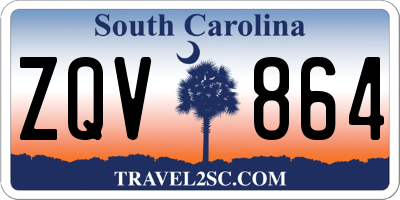 SC license plate ZQV864
